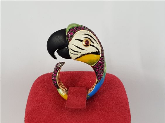 Anello Cassetti Donna in Oro giallo Rubino CA4899-17 - CA4899-17